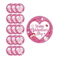 thumbnail image 2 of Uklsqma Disposable Valentine’S Day Party Tableware Set | Pink Glitter Heart Paper Plates Cups Tissues | 7-In & 9-In Sizes | Romantic Festive Dinnerware for February 14 Celebrations, 2 of 6