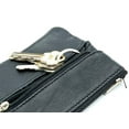 thumbnail image 4 of Genuine Leather Coin Purse ID Credit Card Holder Keychain Key Ring, 4 of 11