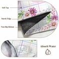 thumbnail image 6 of Easter Round Area Rug 5Ft Washable Circle Rugs for Living Room Bedroom, Cute Rabbits Ears Bow Daisy Flower Watercolor Plaid Non-Slip Carpet Floor Mats Indoor Outdoor Carpet Runner Home Decor, 6 of 8