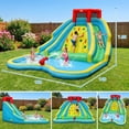 thumbnail image 3 of Airfind Double-Side Inflatable Water Slide Park with Climbing Wall, Dual Slides, Splash Pool & Water Cannon, 178x144x92in Bounce House for Kids 3-8, 3 of 9
