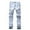 Light Blue, variant on uikmnh Pants for Men Motorcycle Riding Stretch Denim Pants for Men with Slim Tapered Leg and Comfortable Waistband Solid Color Size:XL
