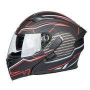Full Face Motorcycle Helmet Dual Visor Sun Shield Flip up Modular Motocross DOT Approved Helmets