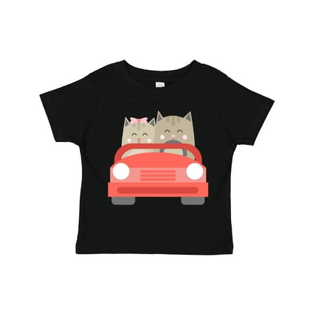

Inktastic Cats in a Car Gift Toddler Boy or Toddler Girl T-Shirt