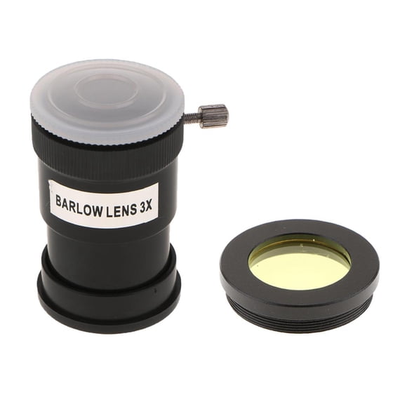 Lente pulgadas / 31.7 mm Telescopio astronómico Ocular 3X y amarillo