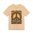 thumbnail image 4 of Retro Peace Symbol Graphic Tee Unisex Soft Cotton Shirt, 4 of 12