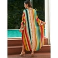 thumbnail image 6 of Women's Plus Size Kaftan Dress – Plus Size Maxi Dress Moo Moos Beach Cover Up,Bathing Suit Cover-Up Loungewear, 6 of 9