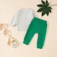 thumbnail image 4 of Towmus Toddler Baby St. Patrick's Day Outfit Boy Girl Casual Patch Crew Sweatshirt and Pants Set Halloween Fall Baby Clothes, 4 of 9