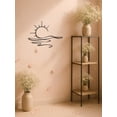 thumbnail image 6 of Modern Metal Iron Wall Art, Abstract Sun Line Wall Decor, Minimalist Artistic Hanging Ornament for Home Bedroom Living Room Indoor Decoration, 6 of 6