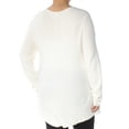 thumbnail image 3 of ALFANI Womens White Long Sleeve Jewel Neck Casual Top XL, 3 of 3