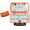 thumbnail image 1 of Medium Orange ABS Fishing Tackle Organizer with Waterproof Design, Shock-Absorbing Inner Tray, Transparent Lids & Bounce-Open Feature - Durable Wear-Resistant Storage Case for Fishing Accessories,, 1 of 6