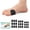 Black, variant on Welnove Moleskin Bunion Pads, 27 Pcs Water-Resistant Cushions for Feet Protection for Women, Men (Beige, Multi-Size)