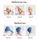 thumbnail image 5 of Toalla de secado de pelo de lana de coral espesa, cabeza absorbente, sombrero de urdimbre con botón, sombrero de baño, deformación Advancent HA8104-03B, 5 of 6
