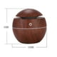 thumbnail image 3 of Grano de madera luces LED aromaterapia humidificador de aire difusor ultrasónico de aceite esencial USB 130ml Vogacara JJ8840-02B, 3 of 6