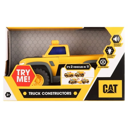 Cat Constructors Transforming Dump Truck Toy vehicle.