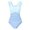 Z-Blue34, variant on CAIVO Big Girls One-Piece Swimwear Piece Ruffle Trim Scoop Neck Ruffle Sleeve Color Block Bathing Suit For Kids Summer Beachwear