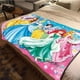 thumbnail image 5 of Manta de felpa suave con dibujos de princesas de Disney, manta de franela para sala de estar, dormitorio, cama, sofá, funda de picnic, 5 of 5
