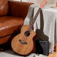 thumbnail image 2 of Ktaxon 41" Cutaway Acoustic Electric Guitar Kit with 15W Amp, Gig Bag & Tuner – Walnut Top, Sapele Body, for Beginners & Teens, 2 of 6