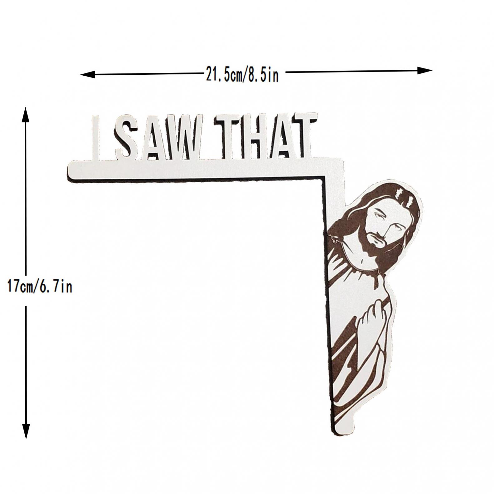 12 Stück „Jesus I Saw That“ Aufkleber – Wasserfest, Ca. 8,9x15 Cm, Für Auto & Laptop