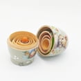 thumbnail image 6 of ChicYu Russian Nesting Dolls,Handmade Wooden Bunny Nesting Dolls Set for Easter Birthday Gift Home Decoration,Spring Themed Table Decorations,Set of 5 Figurines, 6 of 6