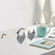 thumbnail image 3 of Gafas de sol sin montura Yuyangstore en forma de corazón para Mujer Gris, 3 of 8