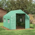 thumbnail image 4 of Mini Walk-in Greenhouse With PE Cover Green Galvanised Steel Structure, 4 of 8