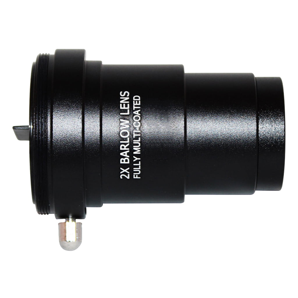 Barlow lens,Aluminum alloy Multi-coated 2X Magnification Barlow Lens with 1.25inch Interface for Telescope Eyepiece