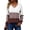 Tan Colorblock, variant on Zeagoo Womens Sweaters Fall Casual Long Sleeve V Neck Shirts Lightweight Crochet Ribbed Knit Pullover Tops