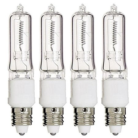 4 Pcs Of 100 Watt E11 Base Mini Candelabra Halogen Light Bulb 120 Volts 120v 100w