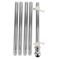 thumbnail image 1 of Flagpole Stainless Steel Flagpole Suitable For House Courtyard Garden Anti rust Flag Holder (sil, 1 of 5