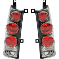Kojem Tail Lights Assembly Pair for 1996-2002 GMC Savana Chevy Express 1500/2500/3500 Van Replacement Black Housing Clear Lens
