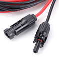 thumbnail image 3 of 2X Solar Charge Cable XT60I-F Adapter 12AWG Cable Connector Extension Wire for Solar Panel Generator Power Battery B,2Pack x XT60 adapter to solar connector extension cable.,Photo Color, 3 of 6