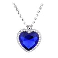 thumbnail image 1 of lionlar 4-10pack Classic Rhinestone Crystal CZ Pendant Chain Necklace Gifts 4 Pcs, 1 of 2