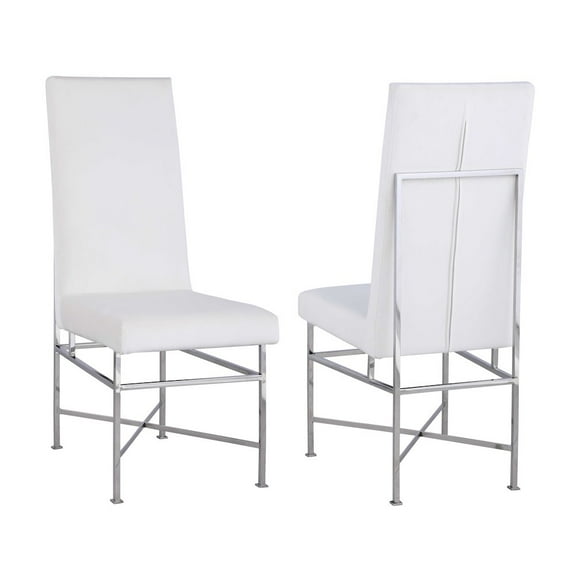 Chintaly Contemporary Side Chair W/ Steel Frame - 2 Per Box