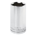 thumbnail image 2 of Powerbuilt 940123 Powerbuilt 940123 0.5 in. Drive 6 Point Deep Well Metric Socket 32mm, 2 of 3