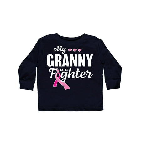 

Inktastic Breast Cancer Awareness My Granny is a Fighter Gift Toddler Boy or Toddler Girl Long Sleeve T-Shirt