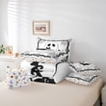 thumbnail image 5 of Feelyou Funny Halloween Ghost Bedding Comforter Set 7pcs, Gothic Spider Web Queen Bedding Sets, Teens Boys Girls Kids Reversible Queen Sheet Sets, Super Cozy Room Decor, 5 of 7