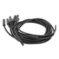 thumbnail image 3 of Juego de cables de encendido de bujía de 8,5 mm y 180°, cables de bujía con tapa a prueba de polvo, repuesto para modelos Chevy de 8 cilindros, color negro, 3 of 12