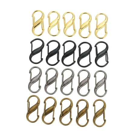 

20pcs S-shaped Chain Adjustment Buckles Bag Chain Buckles Anti-theft Buckles