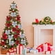 thumbnail image 5 of Lazo navideño rojo, 10 piezas de lazo navideño rojo, decoración para árbol de Navidad, adornos para cajas de regalo, decoraciones para fiestas, 5 of 5