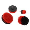 thumbnail image 1 of Juego de 4 cepillos para taladro, herramienta de limpieza para fregar a motor para coche, camión, motocicleta, color rojo, 1 of 10