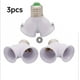 thumbnail image 2 of Extensor de Base de enchufe doble E27, 3 piezas, 2 en 1, divisor, convertidor de enchufe, soporte de bombilla de lámpara halógena, adaptador de contacto de cobre, herramienta, 2 of 4