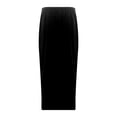 thumbnail image 6 of Ediodpoh Womens Skirt Women's High Waist Solid Color Casual Drawstring Side Slit Skater Skirt with Pockets Stretchy Comfortable A Line Black L, 6 of 7