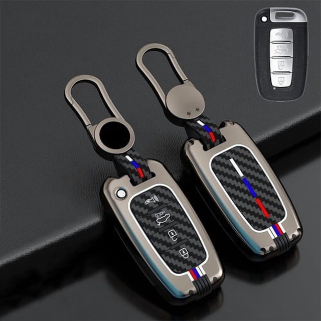 Car Key Fob Cover Case Protector Zinc Alloy Silicone Car Key Fob Case Cover For KIA Sportage Sorento Optima Soul