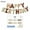 3 color Mixed HB, variant on 1set 16inch Vintage Happy Birthday Letter Balloons Retro Beige Coffee Balloon Set for Kids Adults Happy Birthday Party Decor