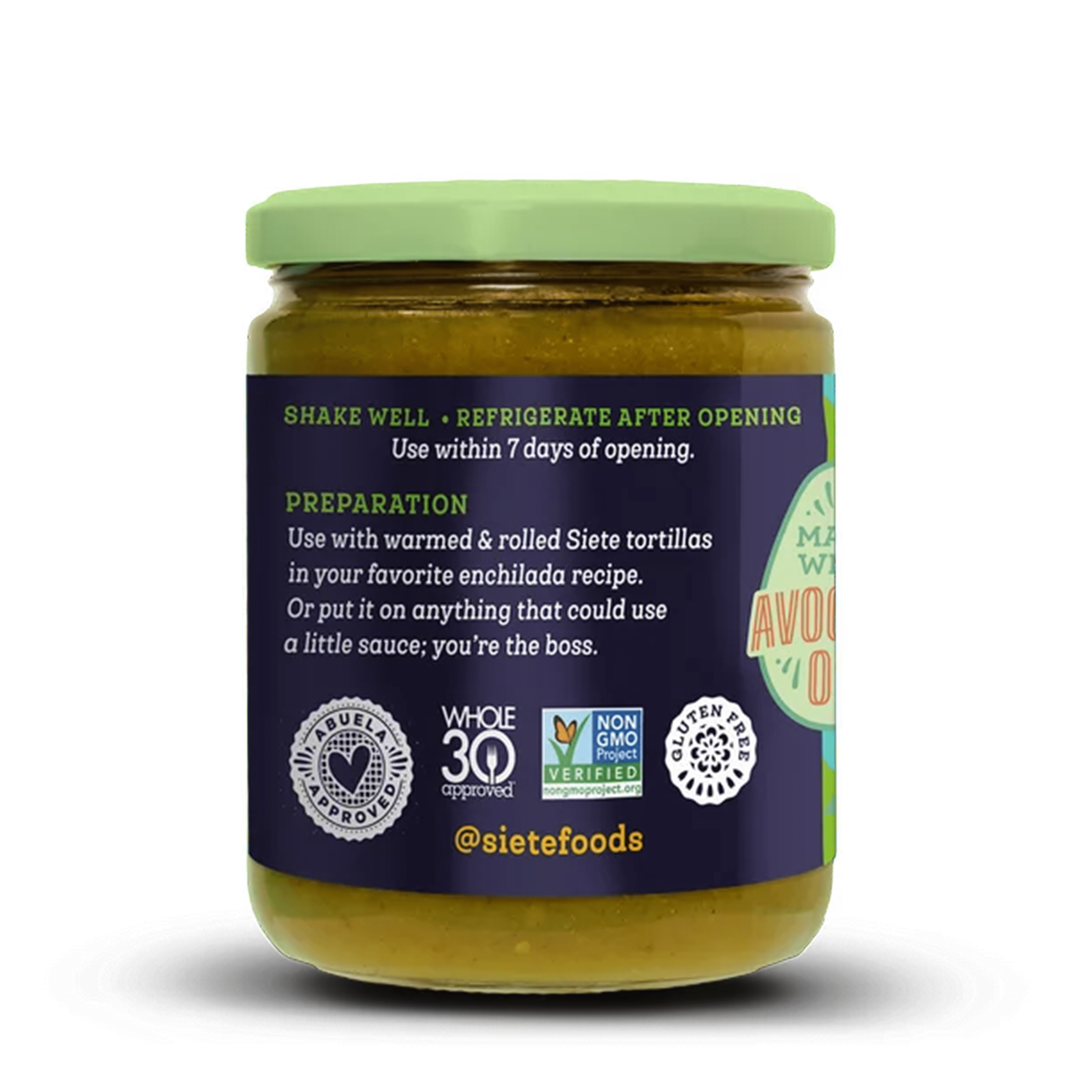 (3 pack) Siete Family Foods Gluten Free Green Enchilada Sauce, 15 oz