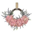 thumbnail image 1 of Corona de hortensias lavanda de nuevo color personalizada, 1 of 3
