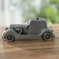 LABSERRON 1Pack Silver Vintage Car Piggy Bank For Child Education 14.5x6CM