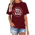 thumbnail image 2 of Lilgiuy Teacher Shirt for Women Go to School Retro Shirts Fun Teacher Graphic Tshirt Casual Teachers Appreciation Celebration Holiday Gift Tee Tops (Wine,M), 2 of 4