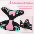 thumbnail image 4 of Arnés para perros Rabbitgoo sin tirones, ajustable, reflectante, rosa, L, 4 of 8