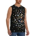 thumbnail image 2 of Fotbe Men's Butterfly1 Print Men's Sleeveless Muscle Tank Tops Casual T-Shirts for Gym Workout Beach-XX-Large, 2 of 8